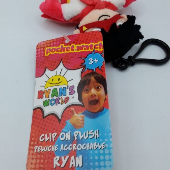 Ryan's World 4" Clip On Plush Ryan Stuffed Toy - Picture 3 of 10
